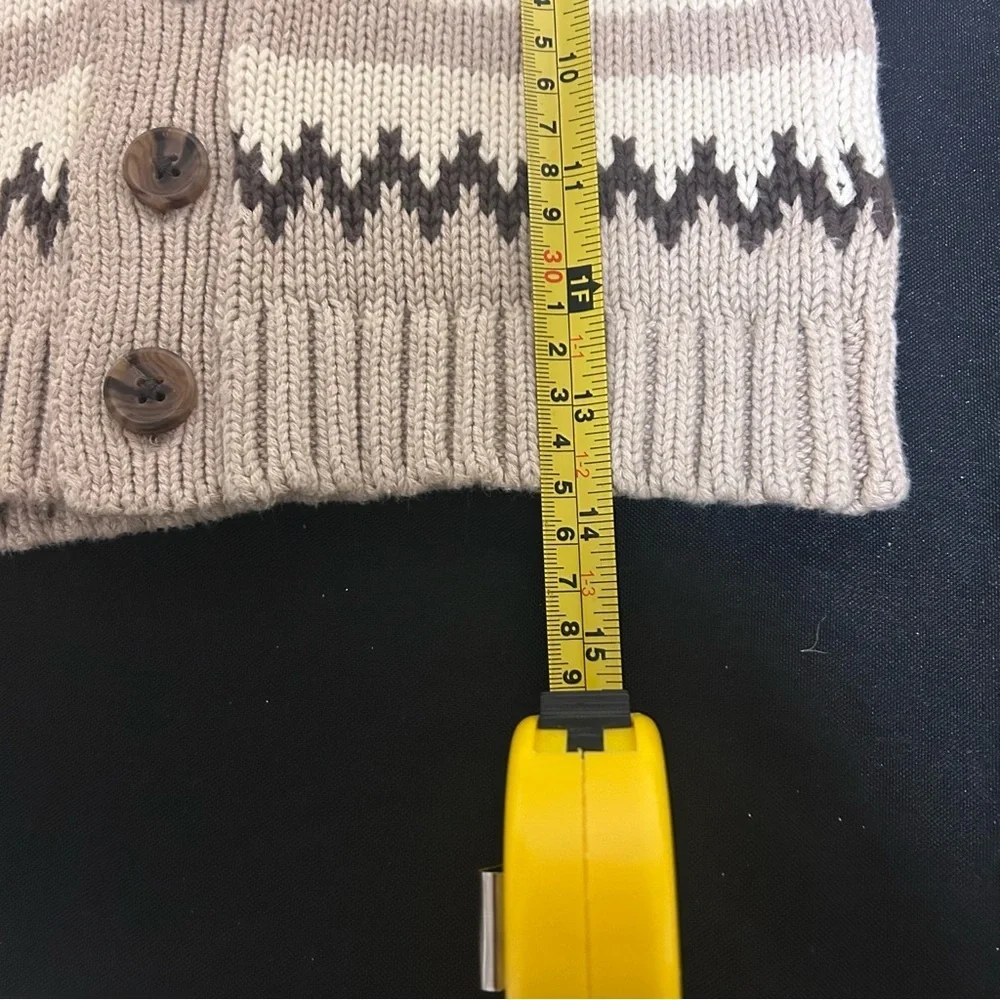 Baby Gap Fair Isle Cardigan 18-24M Animal Knit Lodge Scandi Chunky Cabincore
